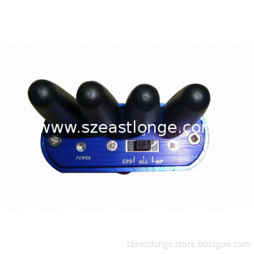Gps 25dbm Portable Cell Phone Jammer Est-808kd , 1500 - 1600mhz Frequency